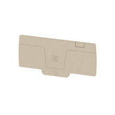 Weidmuller End plate, dark beige, 39.75 x 84 x 2.4mm